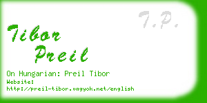 tibor preil business card
